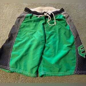 Great condition men’s swim shorts with drawstring waist and a pocket on the side
